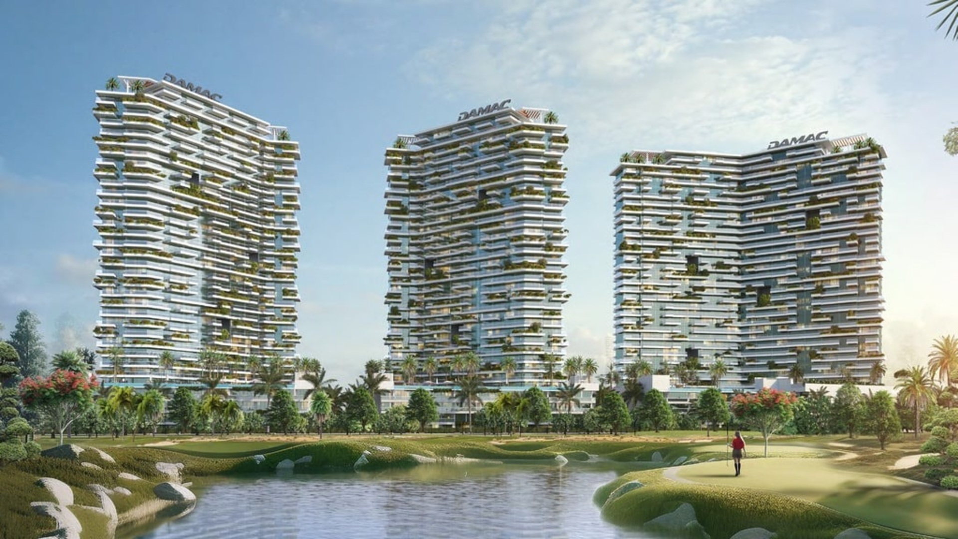 Golf Greens Apartments luxusní výhledy na bazény a hřiště