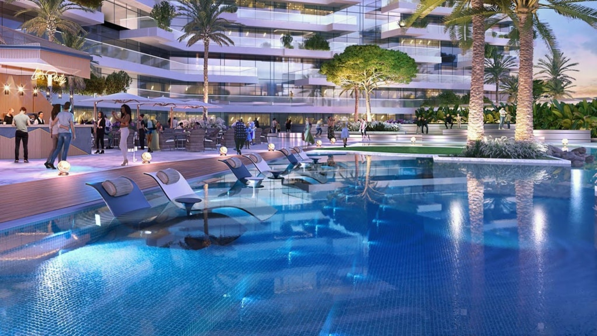 Golf Greens Apartments luxusní výhledy na bazény a hřiště