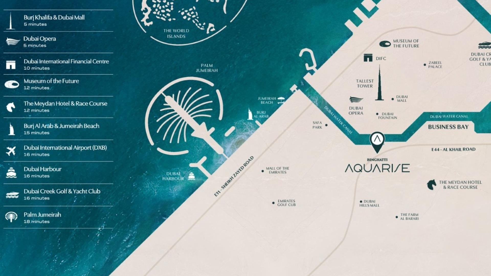 Binghatti AQUARISE výhodná investice v Bussiness Bay