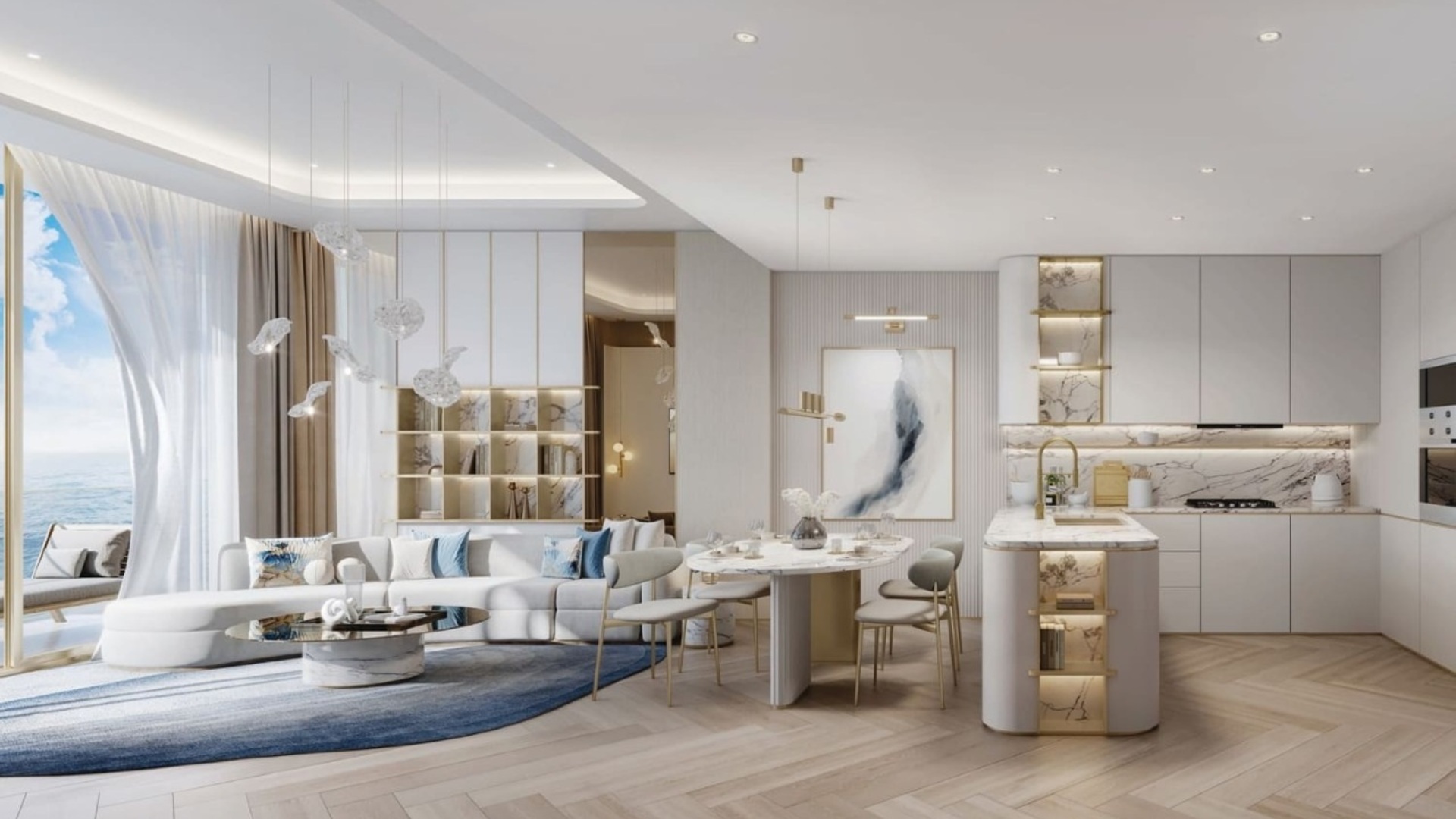 BEACH Walk Grand II by Imtiaz na Dubai Islands s výhledy na moře