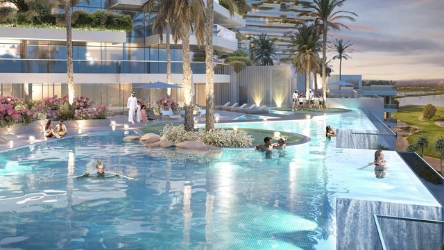 Golf Greens Apartments luxusní výhledy na bazény a hřiště