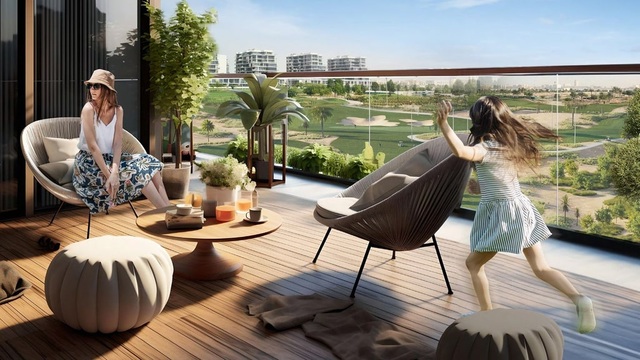 Golf Greens Apartments luxusní výhledy na bazény a hřiště