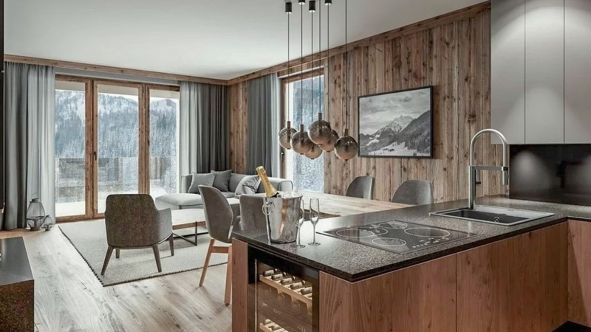 Nové moderní apartmány přímo pod sjezdovkou