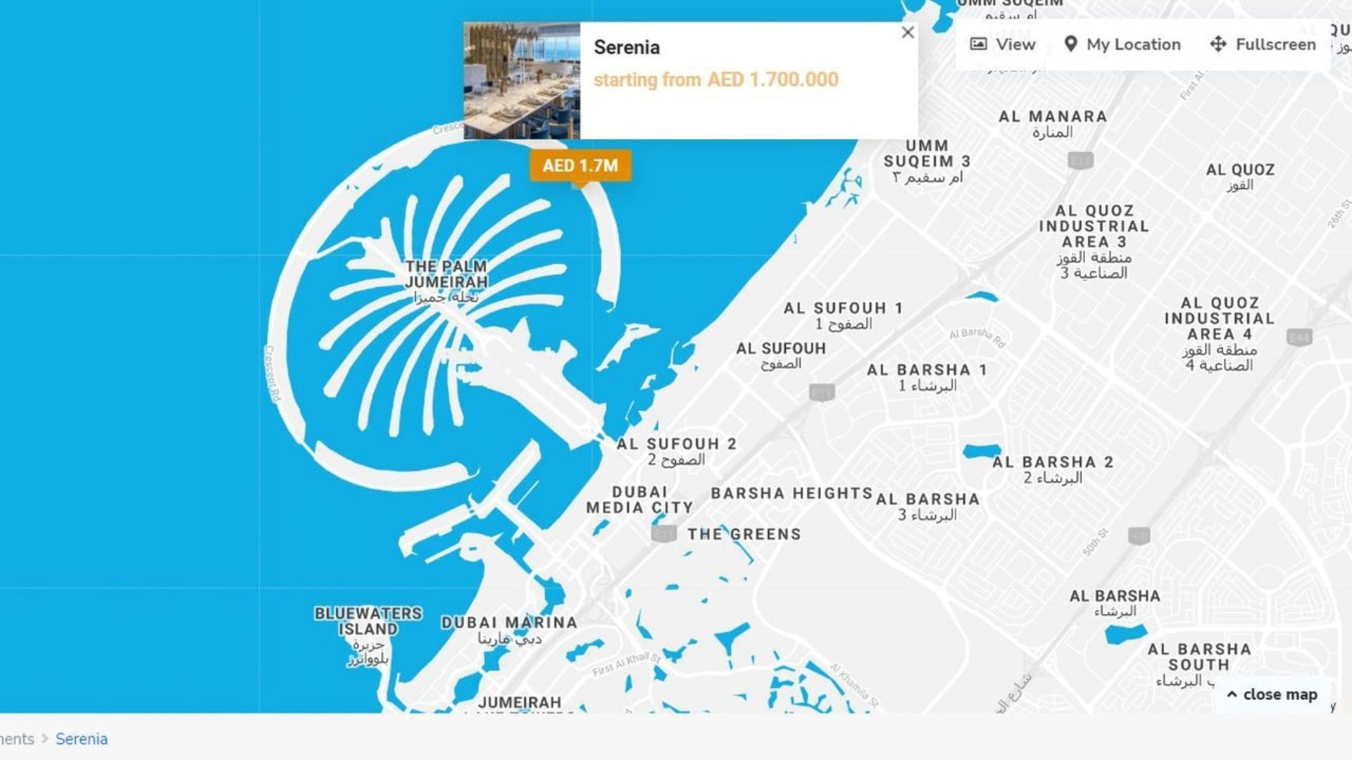 Serenia Residence klenot na Palm Jumeirah - PRODÁNO