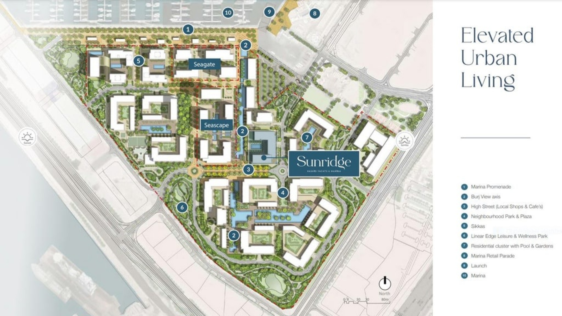 Emaar Sunridge - bydlení na promenádě ve stylu riviéry
