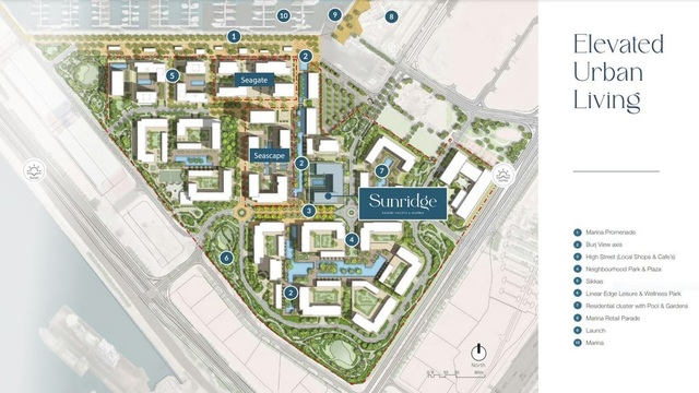 Emaar Sunridge - bydlení na promenádě ve stylu riviéry